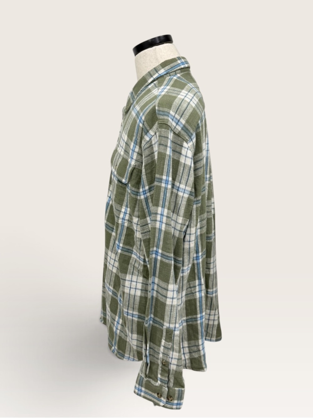 L.L.Bean 1912 Field Flannel Plaid Shirt Slightly Fitted Deep Olive XXL NWT - Picture 5 of 15